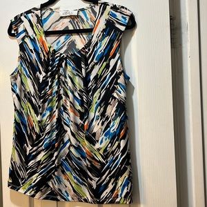 Kasper suit separate top in multicolored Size M